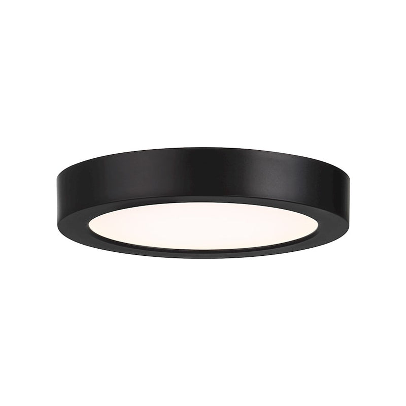 Essentials 1 Light 5" LED Flush Mount, Black/Clear