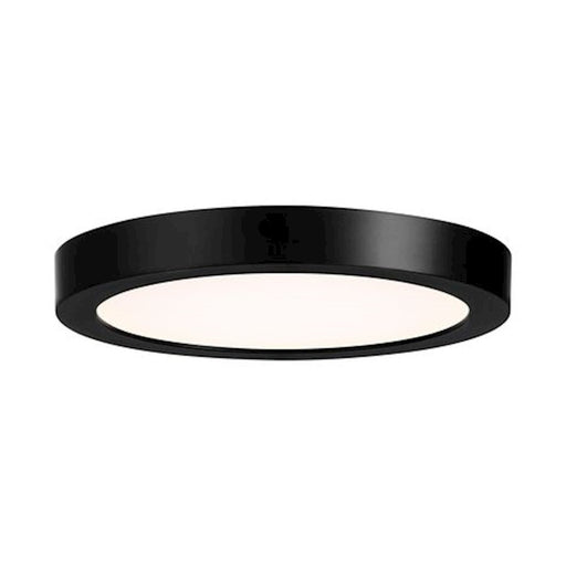 Essentials 1 Light 7" LED Flush Mount, Black/Clear - 6-3333-7-BK