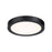 Essentials 1 Light 7" LED Flush Mount, Black/Clear