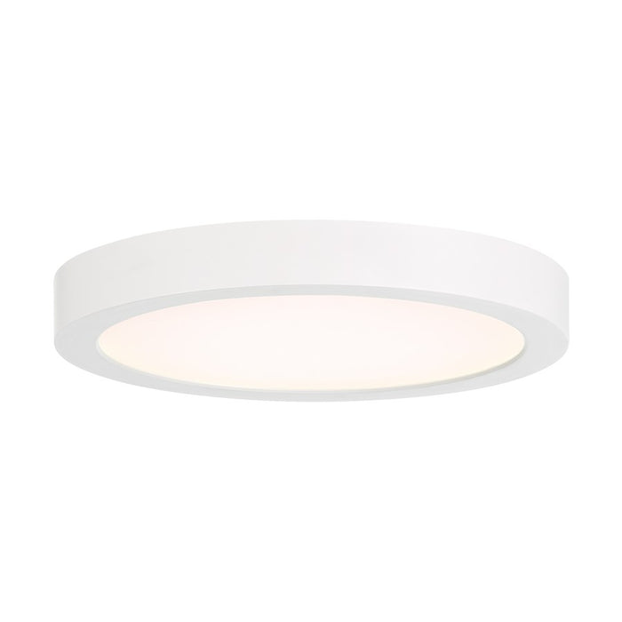 Essentials 1 Light 7" LED Flush Mount, White/Clear - 6-3333-7-WH