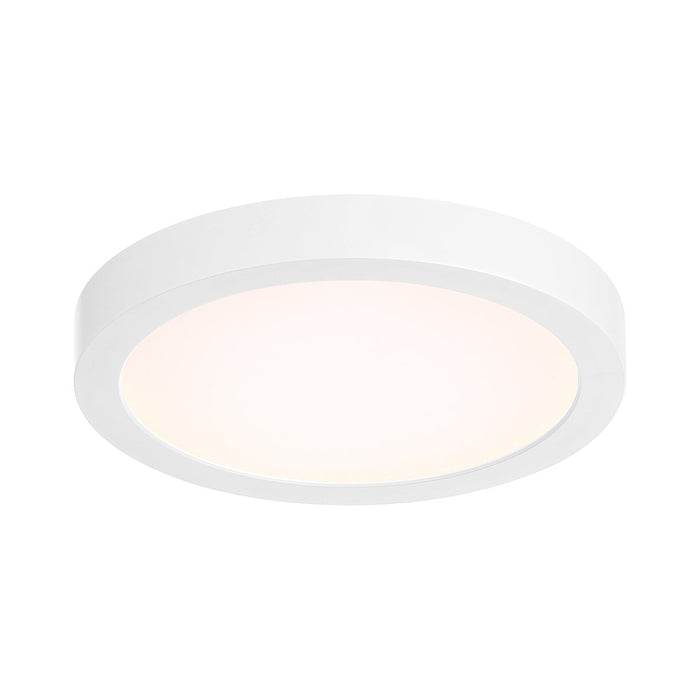 Essentials 1 Light 7" LED Flush Mount, White/Clear