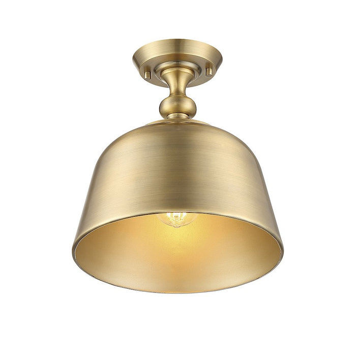 Savoy House Berg 1-Light Ceiling Light, Warm Brass