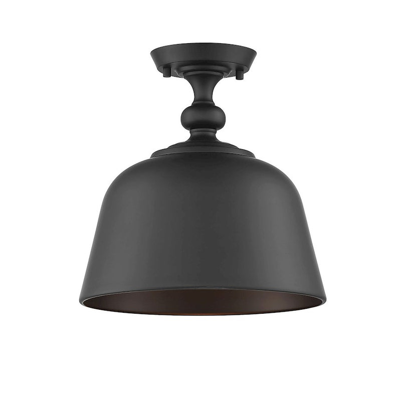 Savoy House Berg 1-Light Ceiling Light, Matte Black