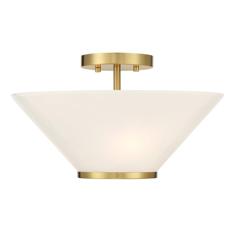 Savoy Essentials Blair 3Lt Convertible Semi-Flush/Pendant, Brass