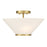 Savoy Essentials Blair 3Lt Convertible Semi-Flush/Pendant, Brass - 6-4012-3-322