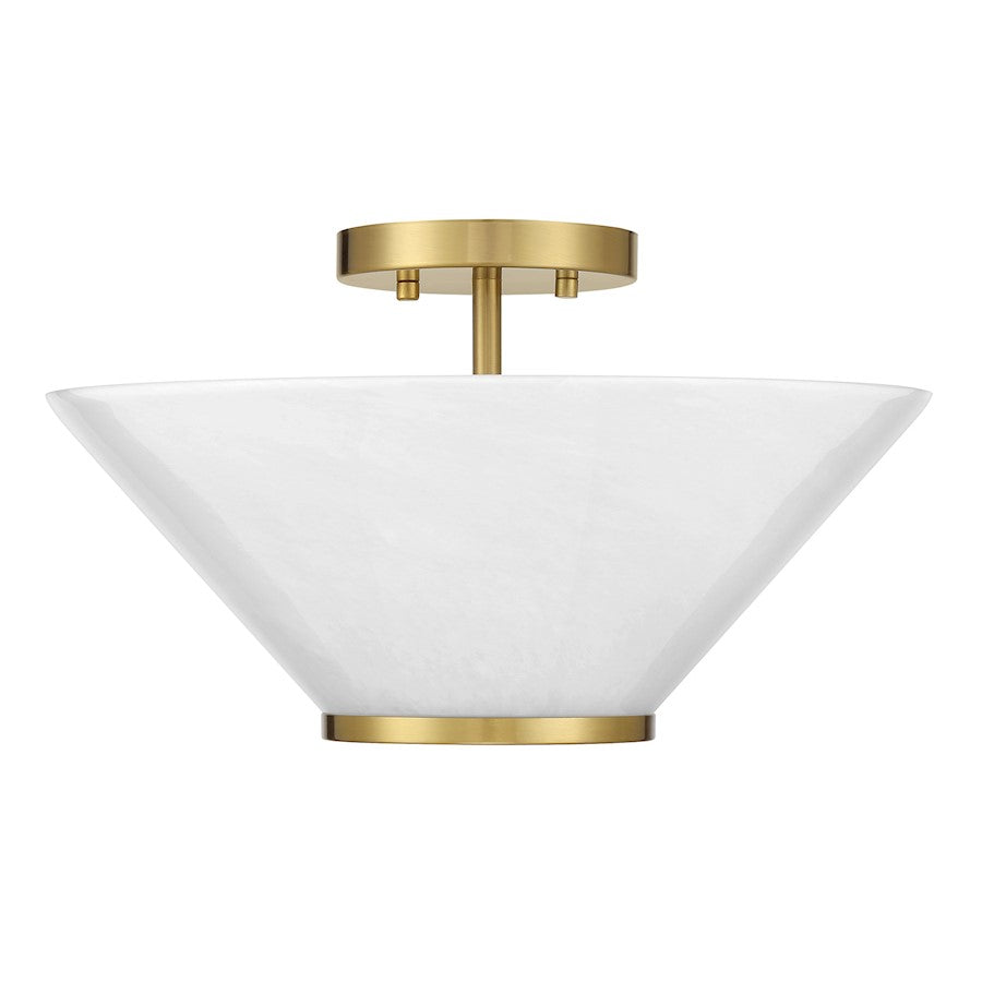 Savoy Essentials Blair 3Lt Convertible Semi-Flush/Pendant, Brass