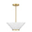 Savoy Essentials Blair 3Lt Convertible Semi-Flush/Pendant, Brass