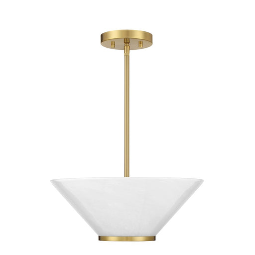 Savoy Essentials Blair 3Lt Convertible Semi-Flush/Pendant, Brass
