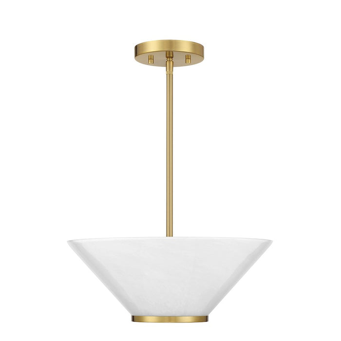Savoy Essentials Blair 3Lt Convertible Semi-Flush/Pendant, Brass