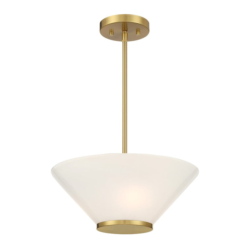 Savoy Essentials Blair 3Lt Convertible Semi-Flush/Pendant, Brass
