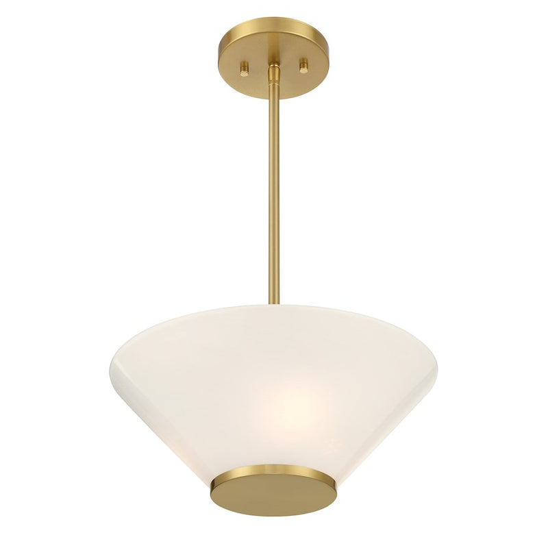 Savoy Essentials Blair 3Lt Convertible Semi-Flush/Pendant, Brass