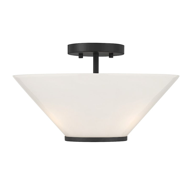 Savoy Essentials Blair 3Lt Convertible Semi-Flush/Pendant, Black