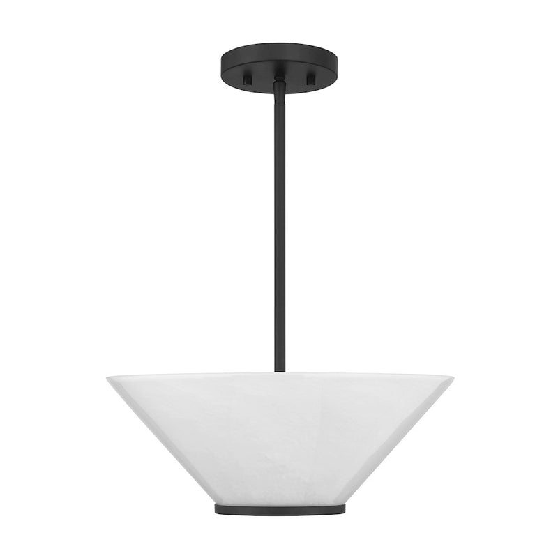 Savoy Essentials Blair 3Lt Convertible Semi-Flush/Pendant, Black