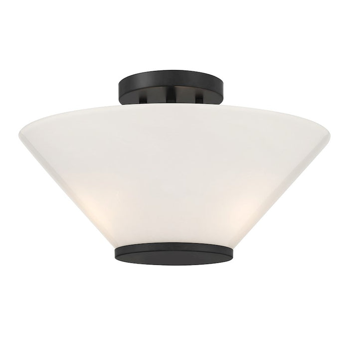 Savoy Essentials Blair 3Lt Convertible Semi-Flush/Pendant, Black
