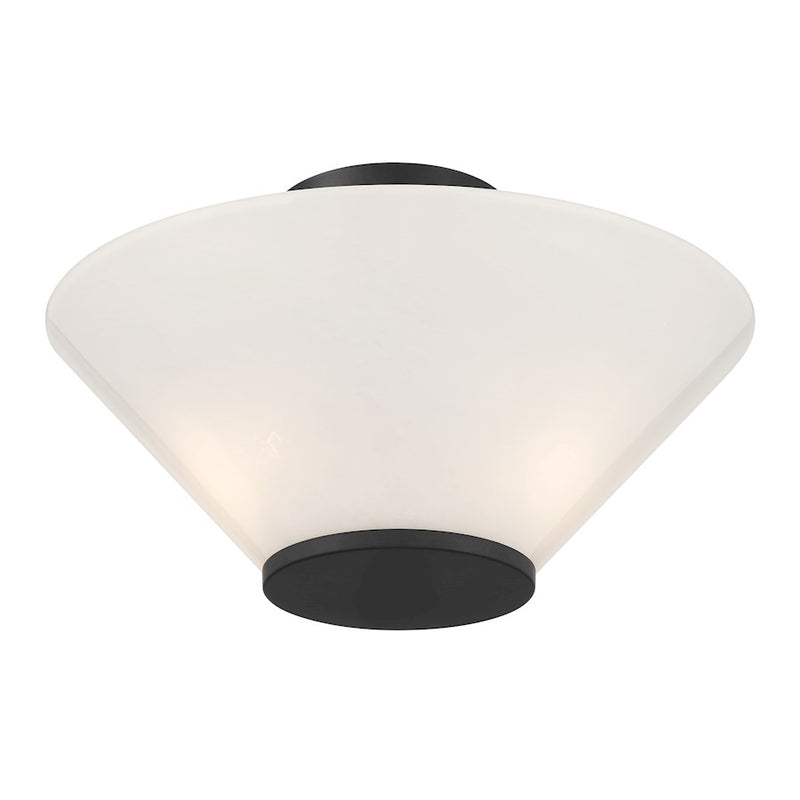Savoy Essentials Blair 3Lt Convertible Semi-Flush/Pendant, Black