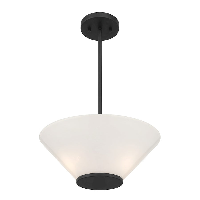 Savoy Essentials Blair 3Lt Convertible Semi-Flush/Pendant, Black