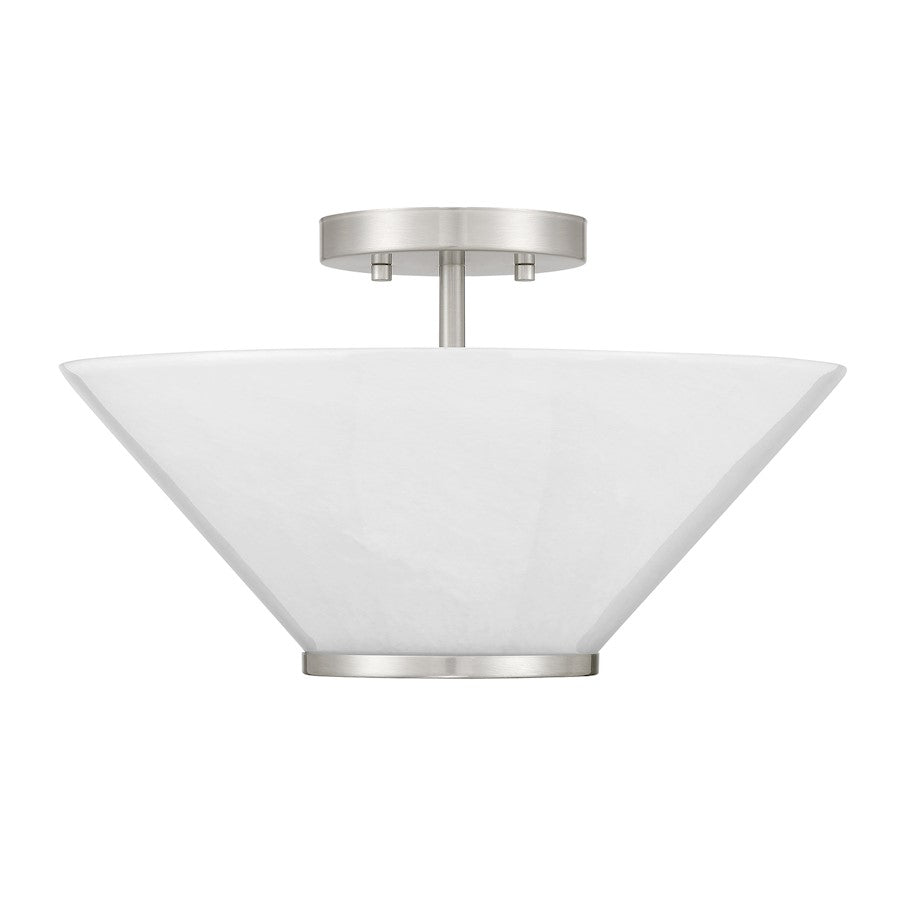 Savoy Essentials Blair 3Lt Convertible Semi-Flush/Pendant, Nickel