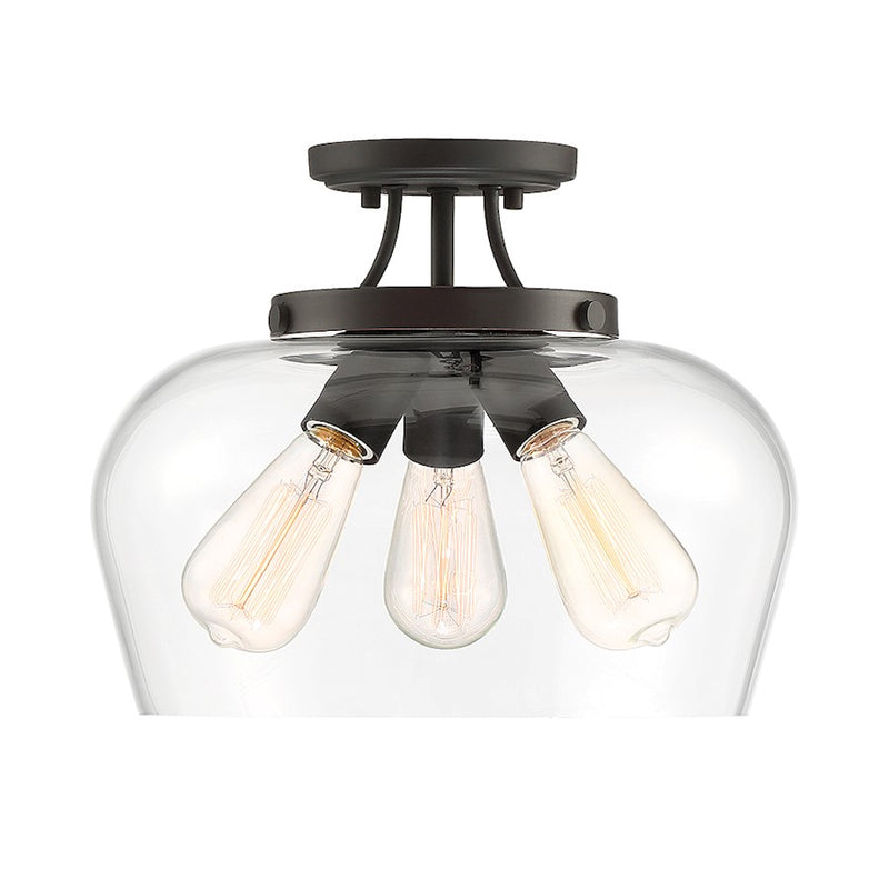 Savoy House Octave 3-Light Ceiling Light, English Bronze