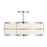 Savoy House Chauncey 4 Light Semi-Flush, Chrome/White - 6-4193-4-11