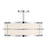 Savoy House Chauncey 4 Light Semi-Flush, Chrome/White