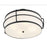 Savoy House Chauncey 4 Light Semi-Flush, Matte Black/White