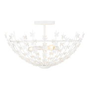 Savoy House Birch 3 Light Semi-Flush, Bisque White - 6-4198-3-83
