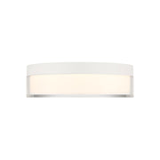 Savoy House Clarion 7in 1-Light LED Flush Mount | Modern White Metal and Acrylic | Indoor & Outdoor Wet Location | 1200 Lumens Dimmable | Model 6-4444-7-WH