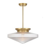 Savoy House Norwich 1Lt Convertible Pendant, Warm Brass - 6-4464-1-322