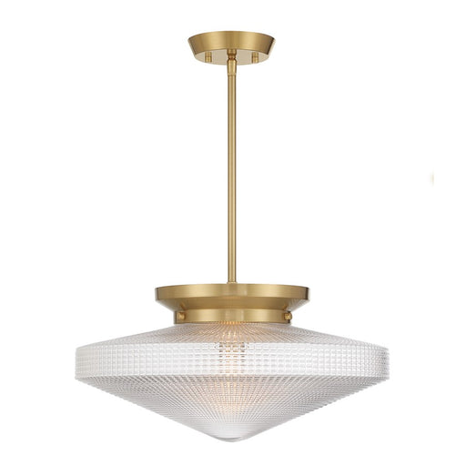 Savoy House Norwich 1Lt Convertible Pendant, Warm Brass - 6-4464-1-322
