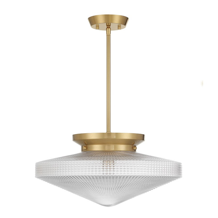 Savoy House Norwich 1Lt Convertible Pendant, Warm Brass