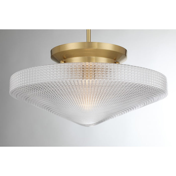 Savoy House Norwich 1Lt Convertible Pendant, Warm Brass