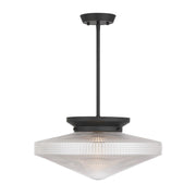 Savoy House Norwich 1Lt Convertible Pendant, Matte Black - 6-4464-1-89