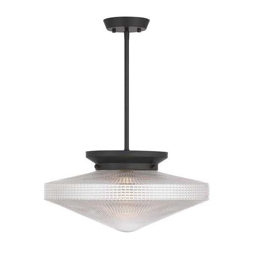 Savoy House Norwich 1Lt Convertible Pendant, Matte Black - 6-4464-1-89