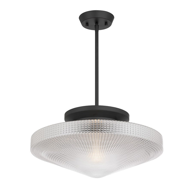 Savoy House Norwich 1Lt Convertible Pendant, Matte Black