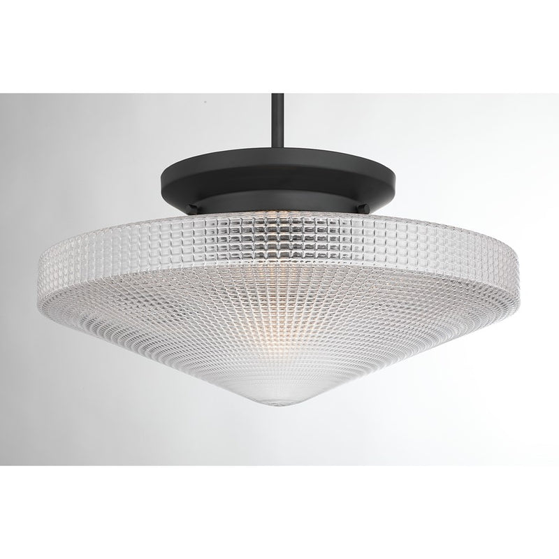 Savoy House Norwich 1Lt Convertible Pendant, Matte Black