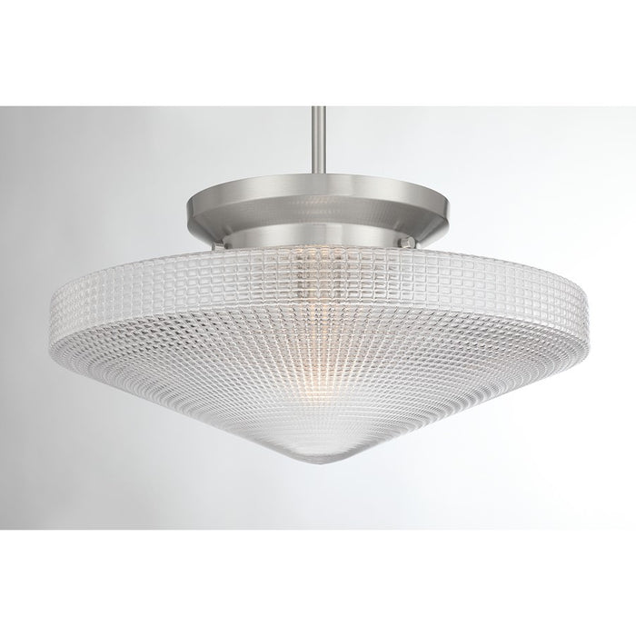 Savoy House Norwich 1Lt Convertible Pendant, Satin, Satin Nickel