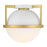 Savoy House Carlysle 1Lt Ceiling Light, White/Brass - 6-4602-1-142