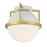 Savoy House Carlysle 1Lt Ceiling Light, White/Brass