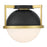 Savoy House Carlysle 1Lt Ceiling Light, Black/Brass - 6-4602-1-143
