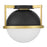 Savoy House Carlysle 1Lt Ceiling Light, Black/Brass