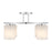 Savoy House Herron 4 Light Semi-Flush, Chrome/White Strie
