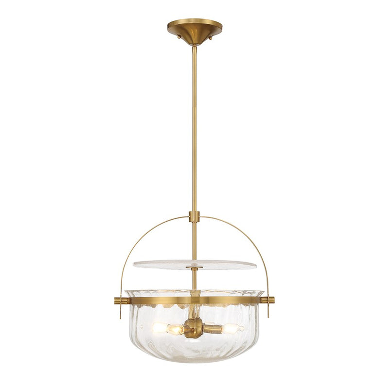 Savoy House Denmar 4Lt Convertible Semi-Flush/Pendant, Brass - 6-4723-4-322