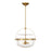 Savoy House Denmar 4Lt Convertible Semi-Flush/Pendant, Brass - 6-4723-4-322