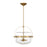 Savoy House Denmar 4Lt Convertible Semi-Flush/Pendant, Brass