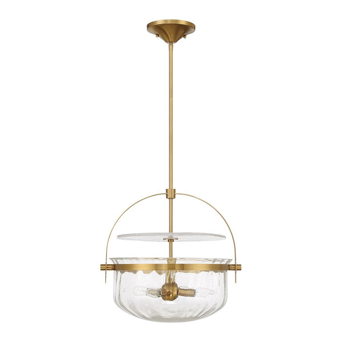 Savoy House Denmar 4Lt Convertible Semi-Flush/Pendant, Brass