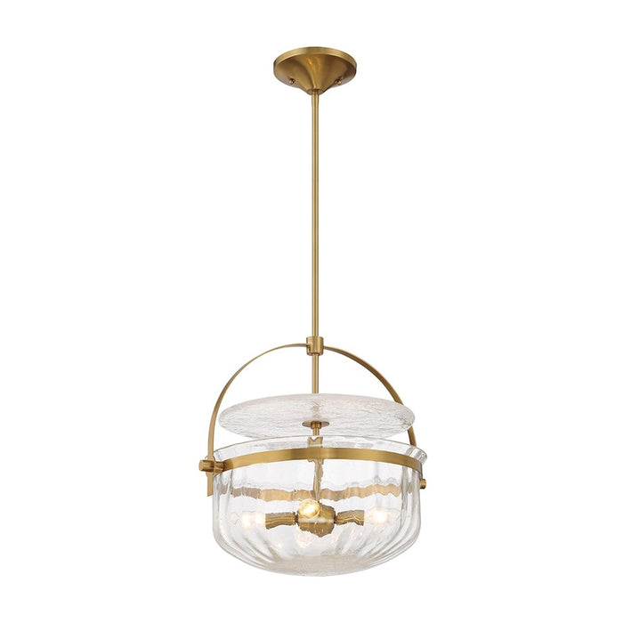 Savoy House Denmar 4Lt Convertible Semi-Flush/Pendant, Brass