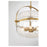 Savoy House Denmar 4Lt Convertible Semi-Flush/Pendant, Brass