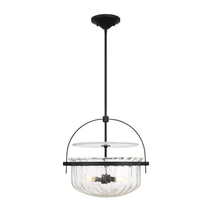 Savoy House Denmar 4Lt Convertible Semi-Flush/Pendant, Black - 6-4723-4-89