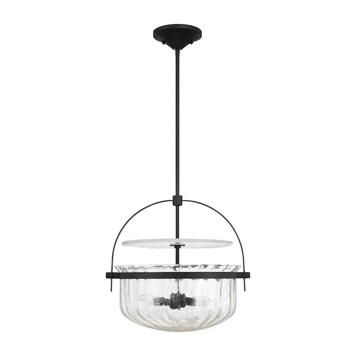 Savoy House Denmar 4Lt Convertible Semi-Flush/Pendant, Black