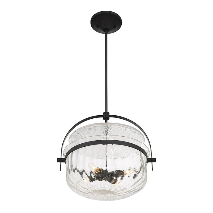 Savoy House Denmar 4Lt Convertible Semi-Flush/Pendant, Black